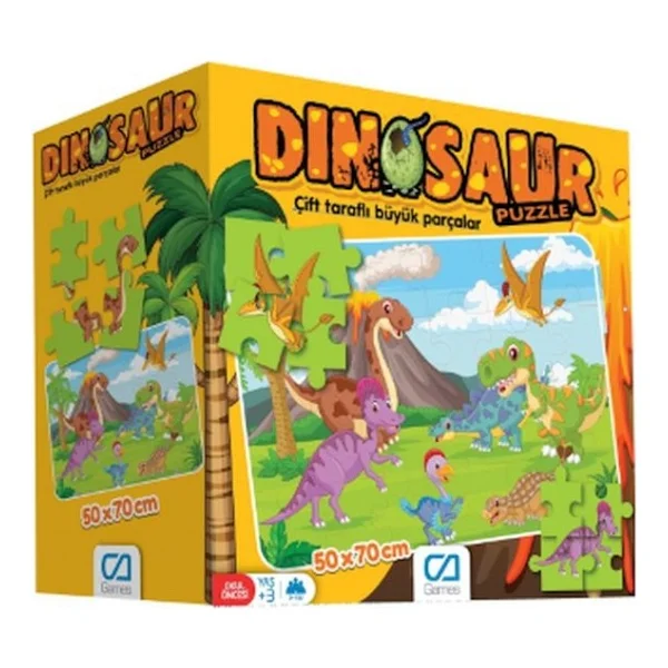 Ca Games Dinozorlar Yer Puzzle 24 Parça 5139 - Görsel 2