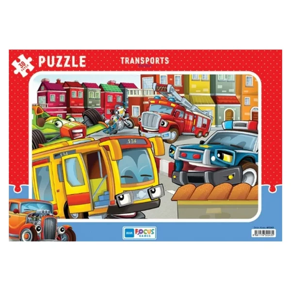 Blue Focus Transports 30 Parça Puzzle Bf243 - Görsel 2