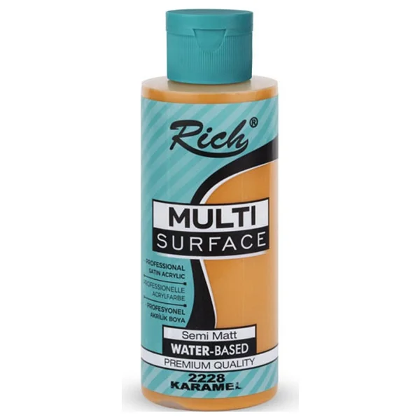 Rich Multi Surface 120 Cc 2228 Karamel Akrilik Boya - Görsel 3