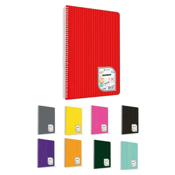 Çınar Colormaxi Spiralli A4 120 Yaprak Çizgili Defter - Görsel 2