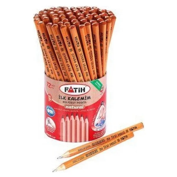 Fatih İlk Kalemim Fa12050kl0072 Üçgen Natural 72'li Jumbo Kurşun Kalem - Görsel 2