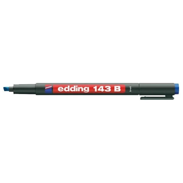 Edding 143b 3 Mm Kesik Uç Mavi Asetat Kalemi - Görsel 2
