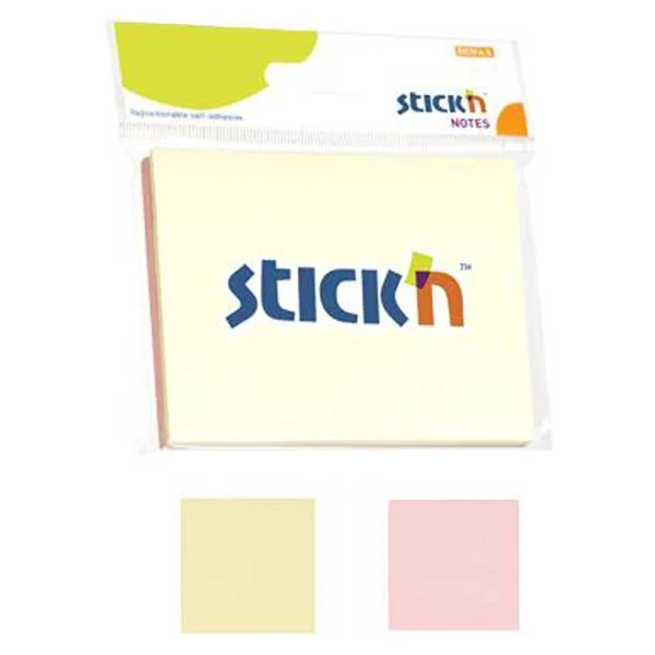 Hopax Stıckn Yapışkanlı Not Kağıdı 100 Yp 76x102 2 Pastel Renk 21094 - Görsel 2