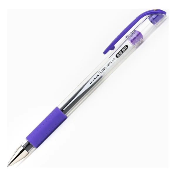 Uni-Ball Signo Needlle 0.38 Mm Mor İğne Uçlu Jel Kalem - Görsel 2