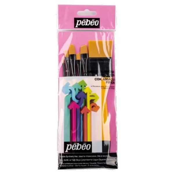 Pebeo Set-8 6'lı Karma Fırça Seti - Görsel 2