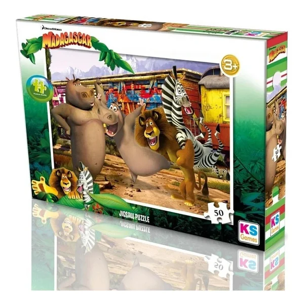 Ks Games Madagascar 50 Parça Puzzle Mg709 - Görsel 2