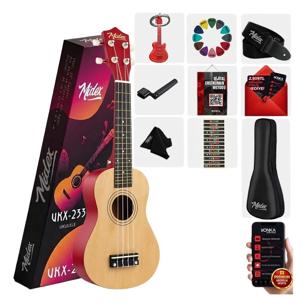Midex Ukx-233m Maun Concert Ukulele - Görsel 7