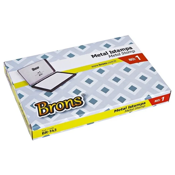 Brons Br-143 No:1 Büyük Boy Metal Istampa - Görsel 2