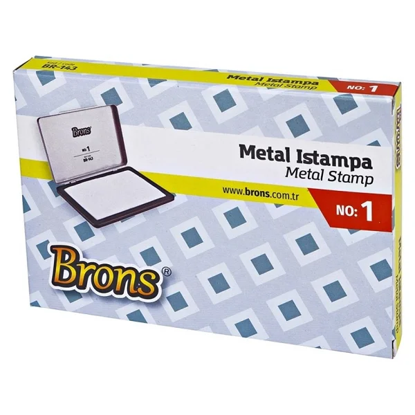 Brons Br-143 No:1 Büyük Boy Metal Istampa - Görsel 3