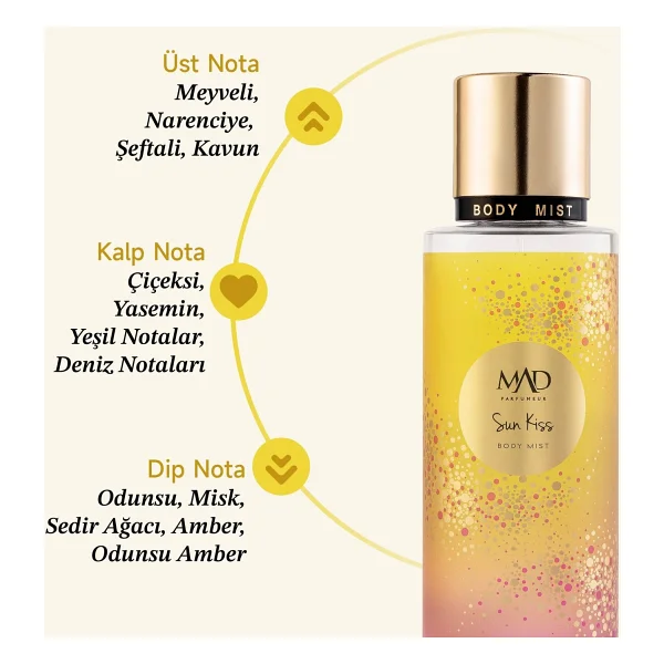 Mad Sun Kiss 250 Ml Kadın Vücut Spreyi - Görsel 3