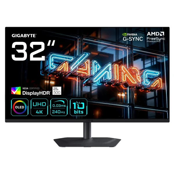 Gigabyte MO32U24 31.5" 0.03 ms 4K Pivot 240 Hz OLED Oyuncu Monitörü