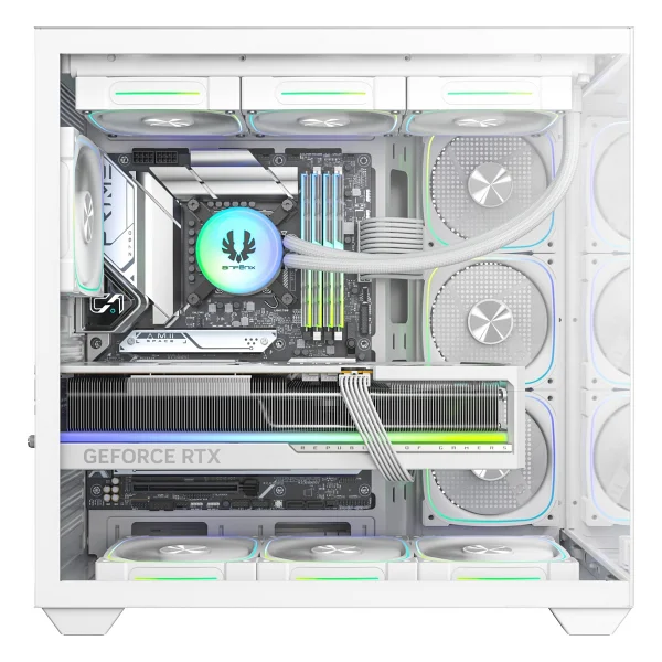 Bitfenix Ut500 White 850w 80+ Bronze Psu 4x120mm Frgb Fan Atx Temperli Cam Beyaz Gaming (Oyuncu) Kasa - Görsel 2