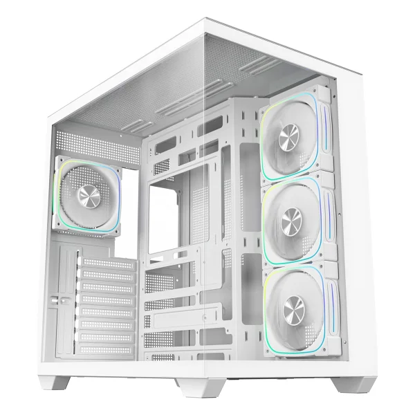 Bitfenix Ut500 White 850w 80+ Bronze Psu 4x120mm Frgb Fan Atx Temperli Cam Beyaz Gaming (Oyuncu) Kasa - Görsel 3