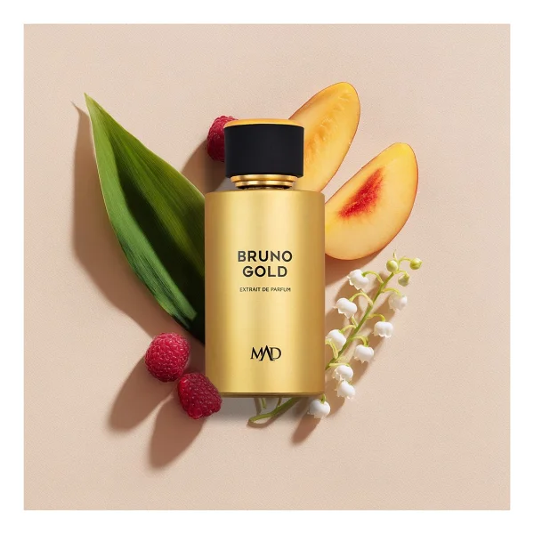 Mad Parfüm Mad Bruno Gold Unisex Parfüm 100 ml Odunsu Ferah Koku ile Etkileyici Günlük Kullanım - Görsel 6