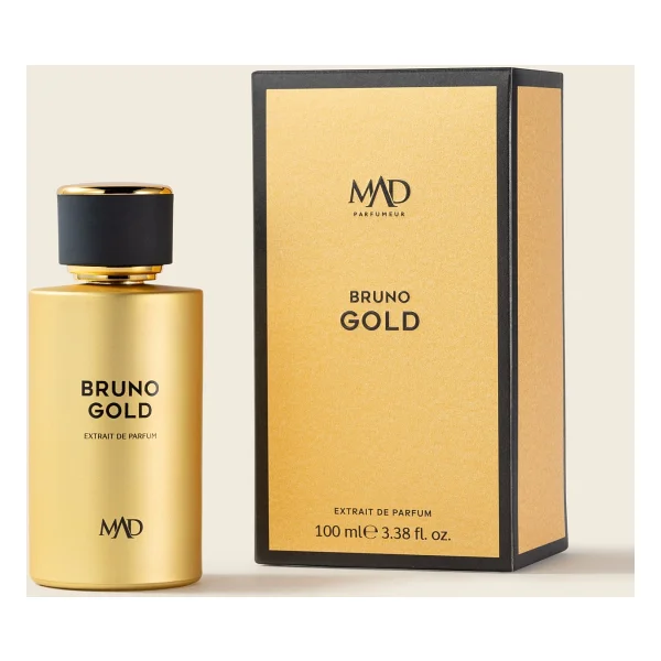 Mad Parfüm Mad Bruno Gold Unisex Parfüm 100 ml Odunsu Ferah Koku ile Etkileyici Günlük Kullanım - Görsel 2