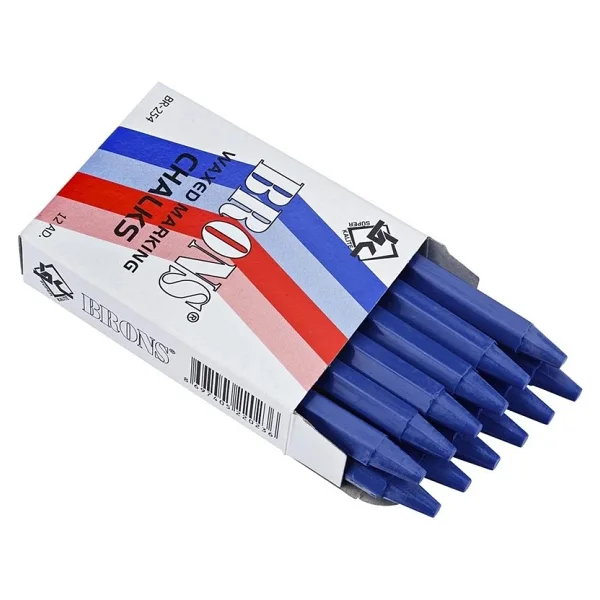 Brons Br-254 12'li Yağlı Mavi Tebeşir - Görsel 9