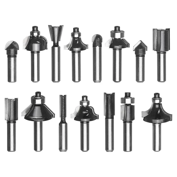 Einhell 15 Parça Karışık Freze Ucu Seti 8 Mm Şaft - Görsel 3