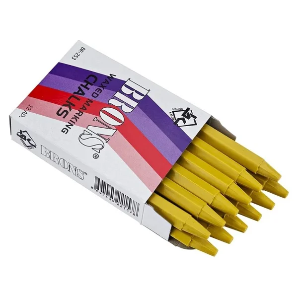 Brons Br-254 12'li Yağlı Mavi Tebeşir - Görsel 5
