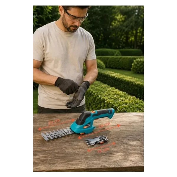 Kiwi Garden Şarjlı Çim Çit Budama Makinesi - Görsel 2