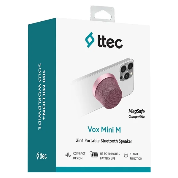 Ttec Vox Mini M Pembe Bluetooth Hoparlör - Görsel 8