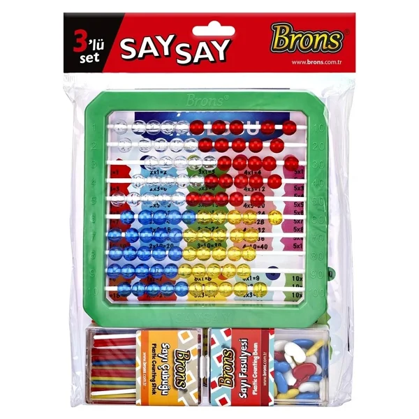 Brons Say Say 3'lü Abaküs Seti - Görsel 3