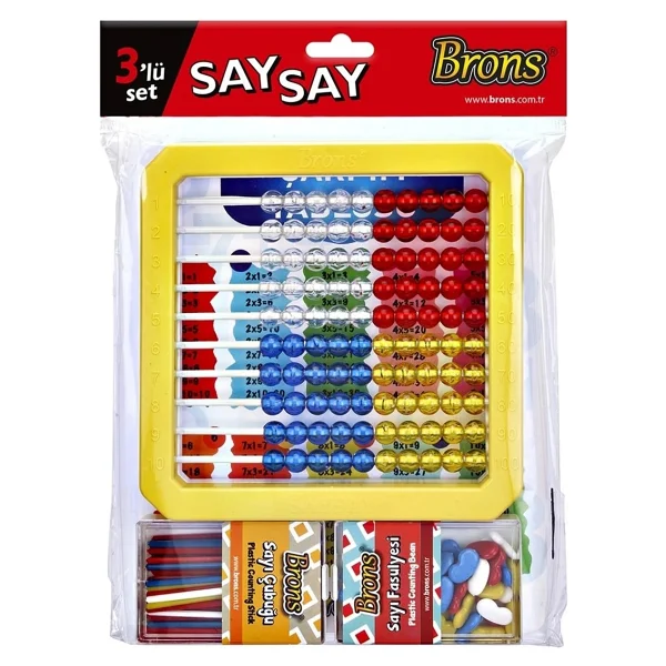 Brons Say Say 3'lü Abaküs Seti - Görsel 5