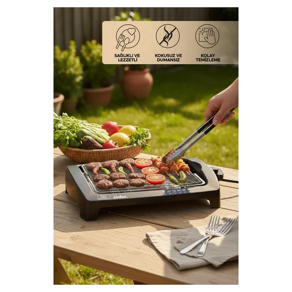Sinbo Sbg-7102 2000 W Izgara - Görsel 8
