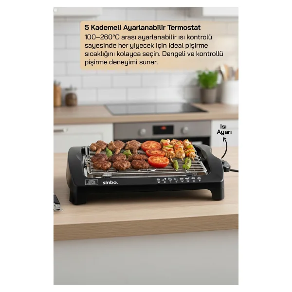 Sinbo Sbg-7102 2000 W Izgara - Görsel 3