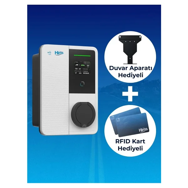 Hims 22kw Bireysel Duvar Tipi Araç Şarj İstasyonu Hevc-22 - Görsel 2