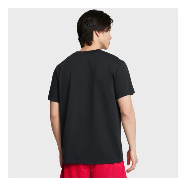 Under Armour Heavyweight Armour Label 1382831-001 Siyah Kısa Kollu Bisiklet Yaka Erkek Tişört - Görsel 2