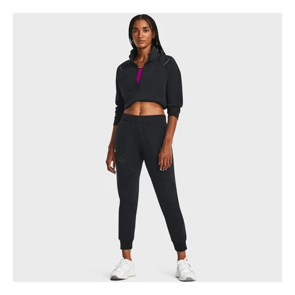Under Armour Unstoppable Fleece Kadın Siyah Eşofman Altı - Görsel 3