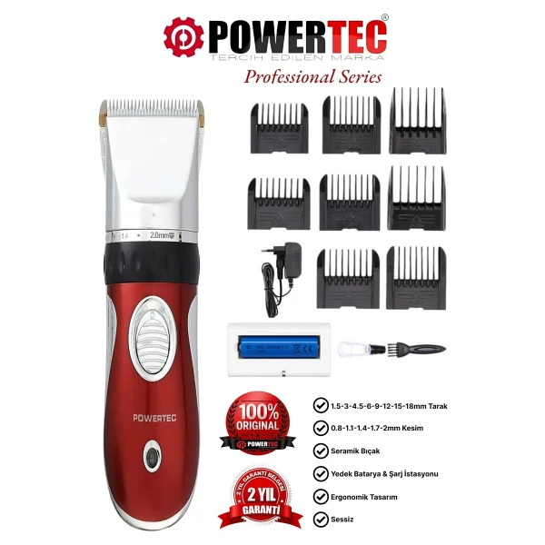 Powertec Tr-1200 Saç Kesme Makinesi - Görsel 9