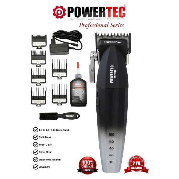 Powertec Tr 4100 Saç Ve Sakal Kesme Makinesi - Görsel 7