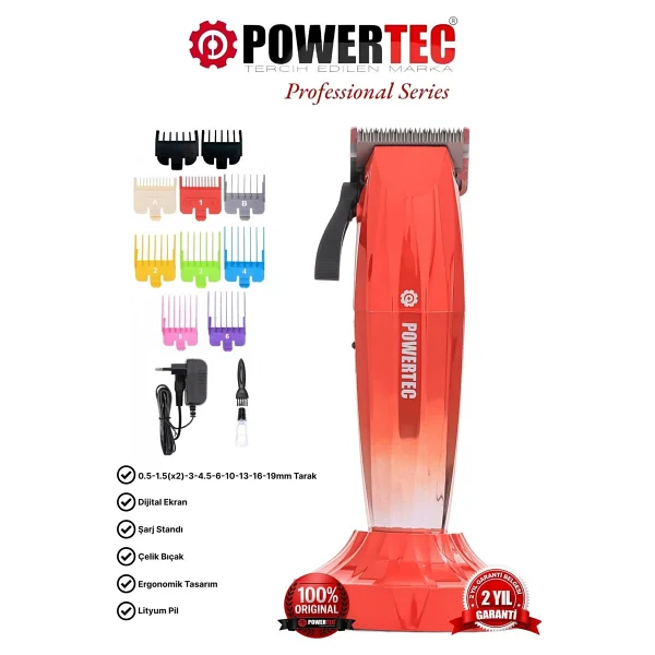 Powertec Tr-8800 Sakal Ve Saç Kesme Makinesi - Görsel 10