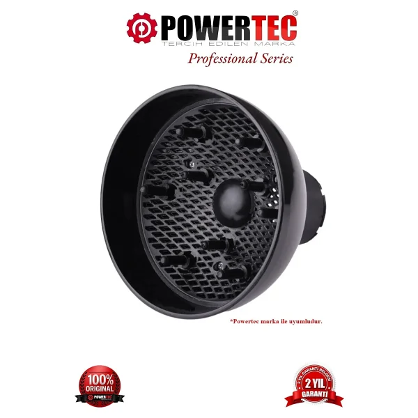 Powertec Tr-601/Tr-701/Tr-801/Tr-901 Uyumlu Başlık Difüzör Saç Şekillendirici & Dalgalandırıcı - Görsel 5
