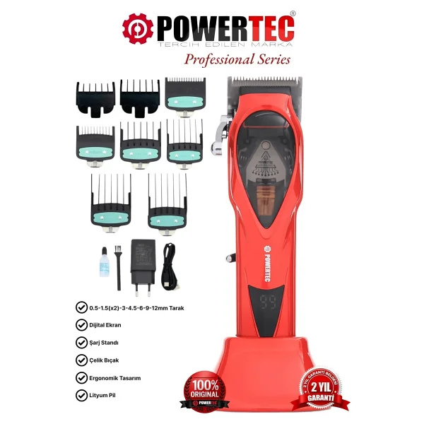 Powertec Tr-3900 Saç Ve Sakal Kesme Makinesi - Görsel 8