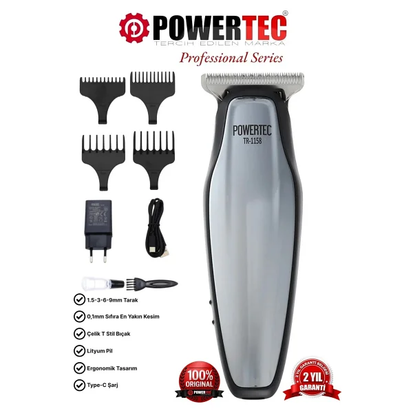 Powertec Tr-1158 Sakal Ve Saç Kesme Makinesi - Görsel 7