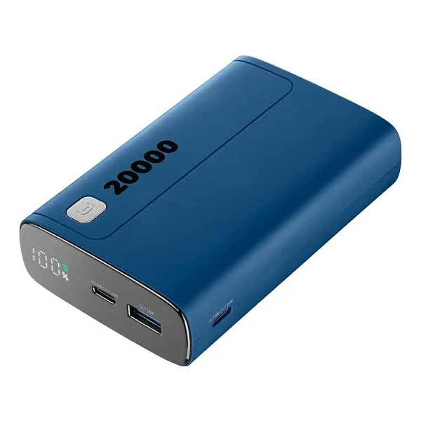 Cellularline Elite Mavi 20000 mAh Hızlı Şarj Powerbank - Görsel 2