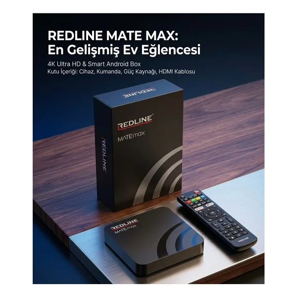 Redline Mate Max 4gb RAM / 32gb Android TV Box - 4K Ultra HD - Görsel 2