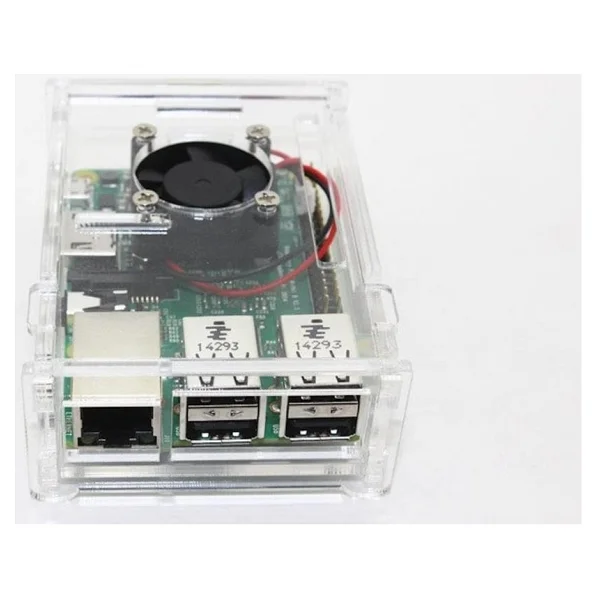 Raspberry Pi Orijinal Şeffaf Acrylic Kutu - Görsel 2