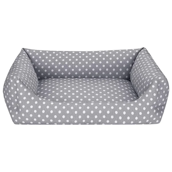 Pet Comfort Uniform Gri Puantiyeli Köpek Yatağı M 60x70cm