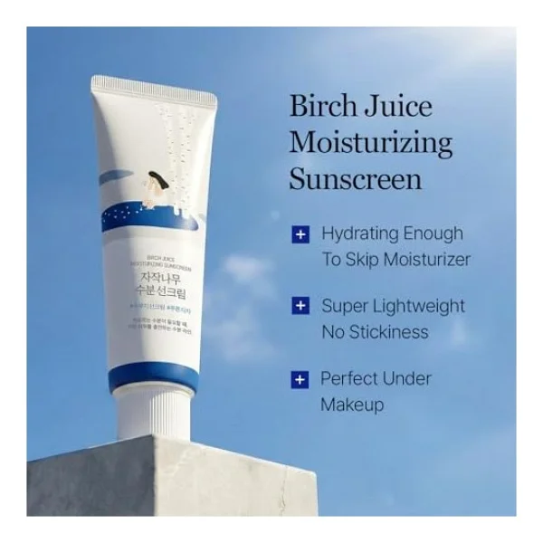 Roundlab Birch Juice Moisturizing Sun Cream Güneş Kremi 50 Ml - Görsel 4