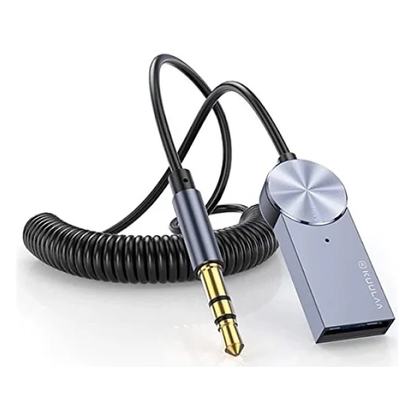 More Tr Kuulaa USB Bluetooth 5.0 3.5 Aux Receiver Aux Wireless Araç Kiti - Görsel 2