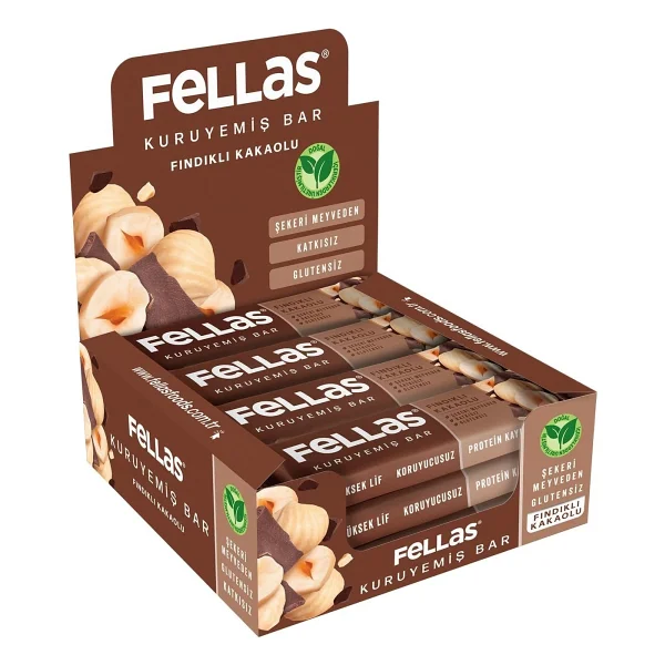 Fellas Fındıklı Ve Kakaolu Kuruyemiş Bar 12x30 Gr - Görsel 6
