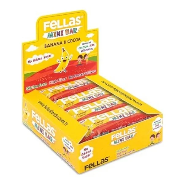 Fellas Kids Muzlu Ve Kakaolu 28 Gr 12'li Paket Meyve Barı - Görsel 2