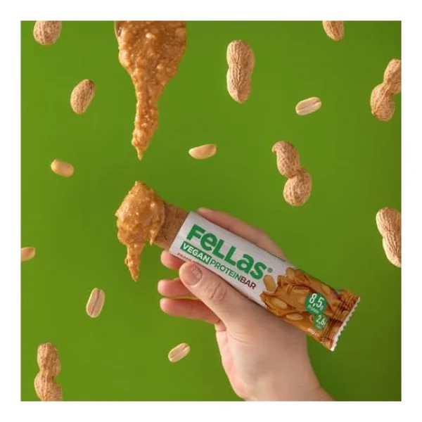 Fellas Vegan Kakao Yer Fıstıklı 40 Gr 12'li Protein Bar - Görsel 5