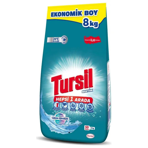 Tursil Yoğun Ferahlık Kötü Koku Karşıtı 8 Kg Toz Deterjan - Görsel 6
