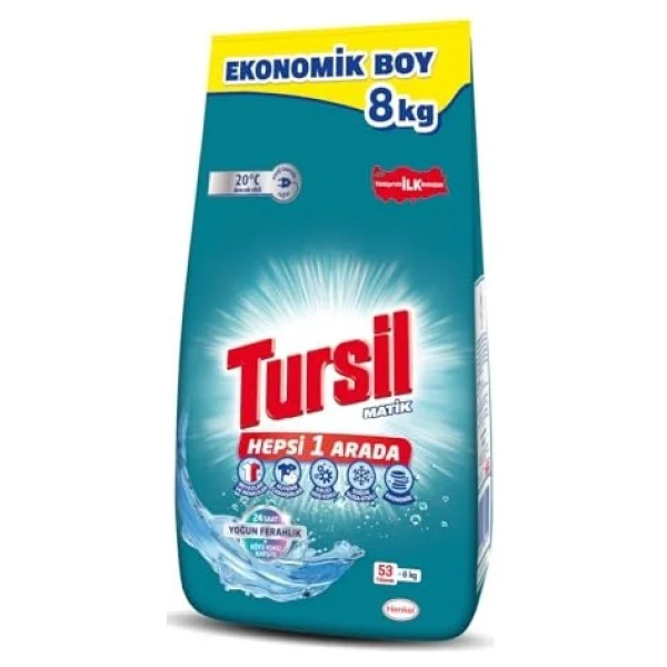 Tursil Yoğun Ferahlık Kötü Koku Karşıtı 8 Kg Toz Deterjan - Görsel 2