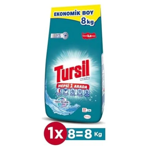 Tursil Yoğun Ferahlık Kötü Koku Karşıtı 8 Kg Toz Deterjan - Görsel 3