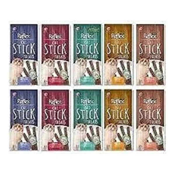 Reflex Stick Karışık 3x5 Gr 10'lu Kedi Ödül Çubuğu - Görsel 2